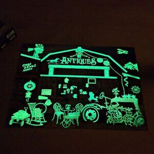 Glow Puzzle Seek Find Hidden Images Bonus 500 Piece Farm Antiques Tractor Thrift